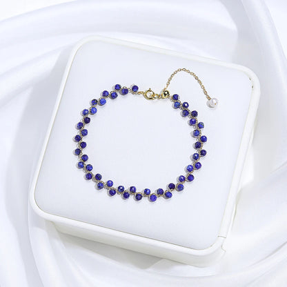 3MM Natural Stone Tourmaline Bracelet For Women  on Hand Jewelry Party Wedding Luxury Gift  AmethystSet Handmade New In