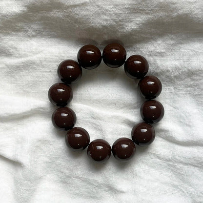 Cute Sweet Colorful Acrylic Big Bead Chunky Bracelet Fluorescent Hand Beaded Simple Bangles Summer Spring Jewelry Accessories