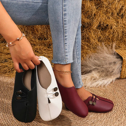 Women Flats Shoes 2025 New Spring Autumn Casual Comfortable Boat Shoes Loafers Round Toe Ballet Outdoor Soft Bottom Flat Shoes