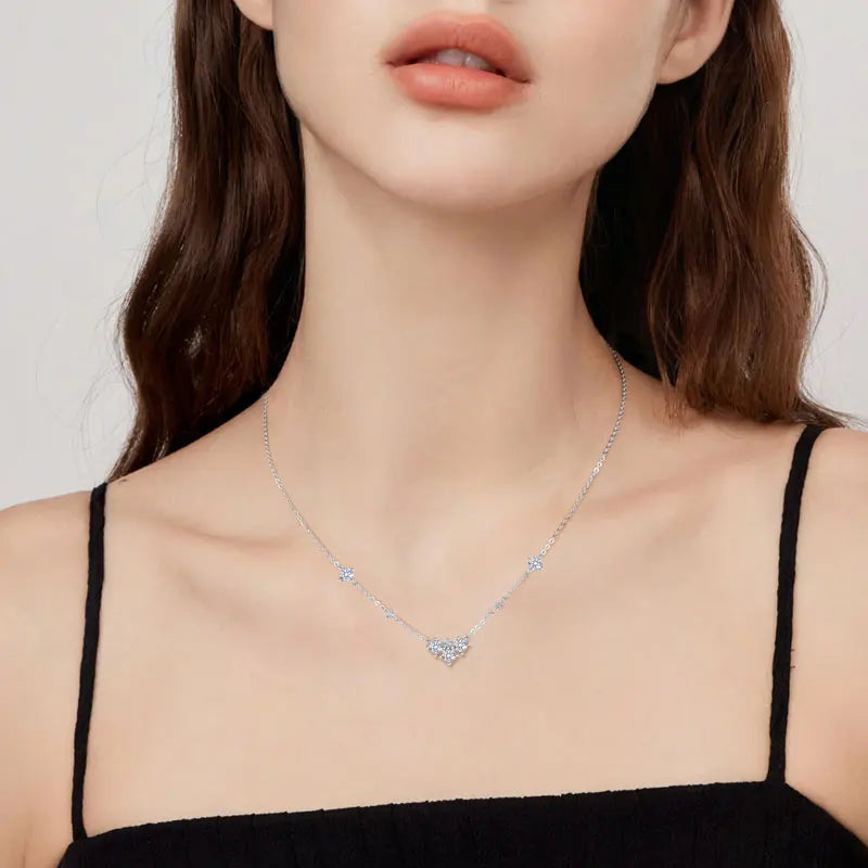 RAPRGOLD GRA認定 フルラウンド モアサナイト ダイヤモンド ペンダント ネックレス レディース S925スターリングシルバー ファインジュエリー ギフト コラレス