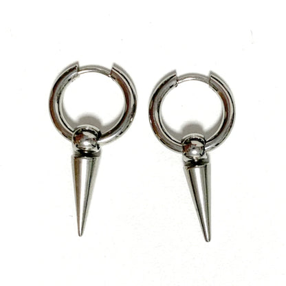 Goth Jewelry Rivet Tiger Nail Earrings Grunge Rock Accessories Punk Chains Earrings Women Punk Charms Fashion Earrings Aesthetic