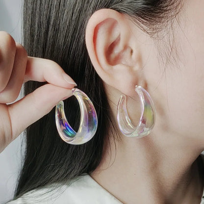 925 Silver Needle Korean Fashion Dream Colorful Crystal Earrings For Women Jewelry 2025 Trending Luxury Cube Sugar Stud Earrings