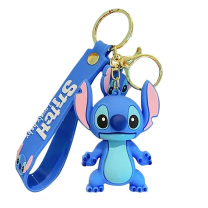 Anime Disney Lilo & Stitch Keychain Cartoon Stitch Toys Keychian Pendant Sweet Keychians Women Car Keyring Girl Birthday Gift