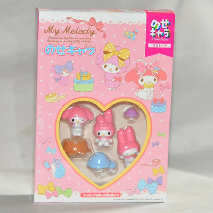 Sanrio Anime My Melody Stacking Series Mini Diy Free Combo Model Cartoon Little Twin Star Kids Collection Toy Birthday Present