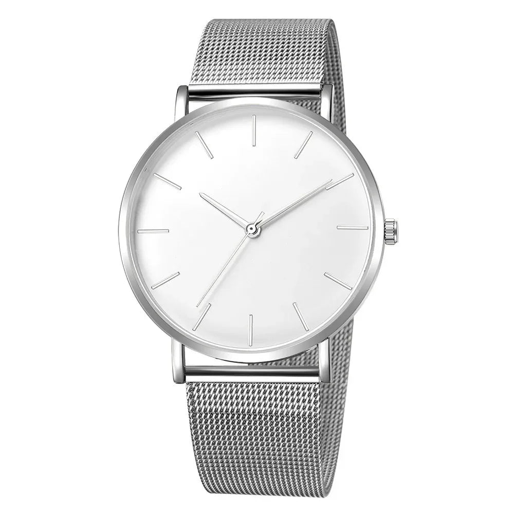 Luxury Women Watches Top Brand Metal Mesh Belt Quartz Wristwatch for Woman Fashion Simple Ladies Watch Clock Gift reloj mujer
