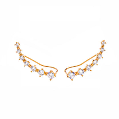 925 Silver Needle Korean Fashion Crystal Heart Earrings For Women Jewelry 2025 Trending New Luxury Women's Hoop Earrings Brincos