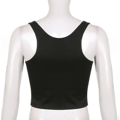 Solid Color Outer Waistband Vest Women's Cross-border Sleeveless Slim-fit New Fashion Top Women