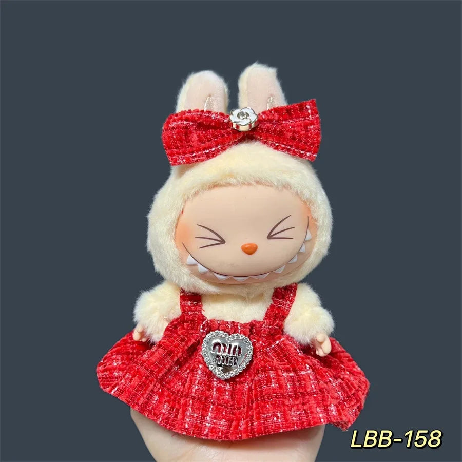 17cm Labubu ぬいぐるみスカート - DIY服アクセサリーにぴったりのかわいいスカートセット ギフト 173個販売済み