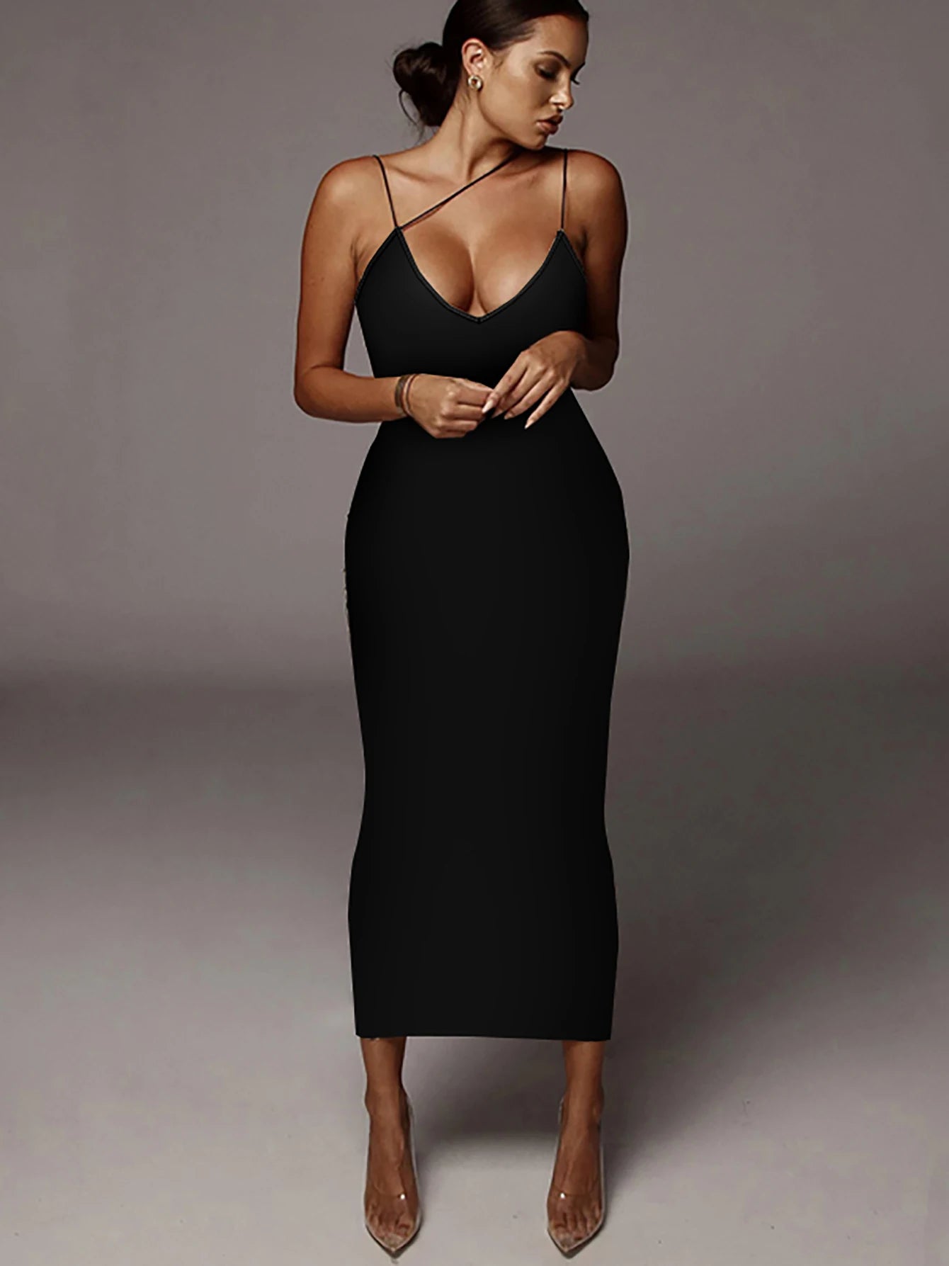 Dulzura Women Party Club Evening Streetwear Leopard Bodycon Midi Dress 2024 Summer Clothes Wholesale Items For Business