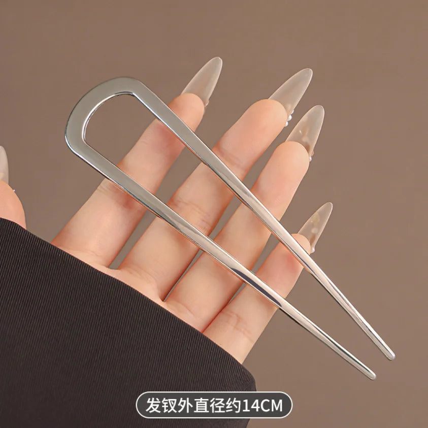 New Simple U Shaped Hairpin Metal Hair Sticks U French Hair Clips Pins Fashionable Hair Jewelry Accessories for Women Wholesale