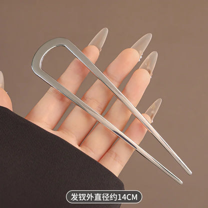 New Simple U Shaped Hairpin Metal Hair Sticks U French Hair Clips Pins Fashionable Hair Jewelry Accessories for Women Wholesale