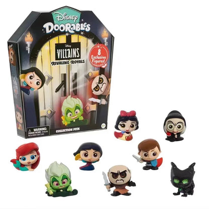 Anime Disney Doorables Figures Villain Glass Eye Kawaii Doll Surprise Blind Box Toys Cartoon Model Collectible Kids Gifts