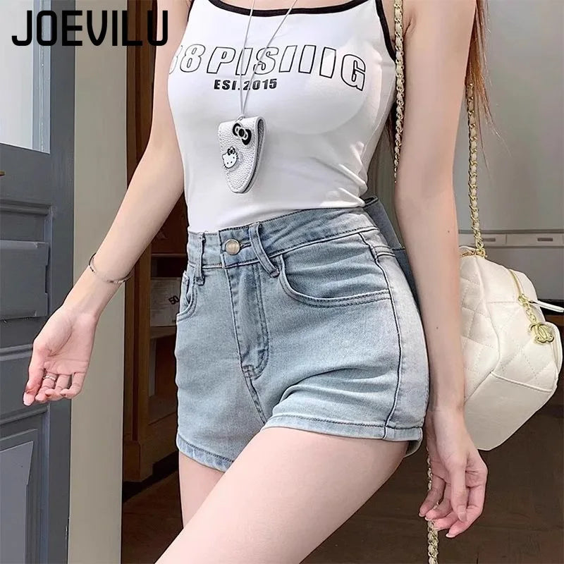 Women's Sexy Denim Shorts  Y2K Petite High Waisted Hip Lifting Shorts with Personality 3D Bow Detail Slim Summer Hot Pants