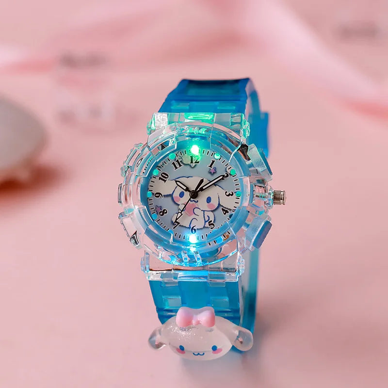 Cartoon Sanrio Kawaii Anime LED Watch Cute Kuromi Melody Pudding Dog Birthday Gifts And Christmas Thanksgiving Gift Toys New