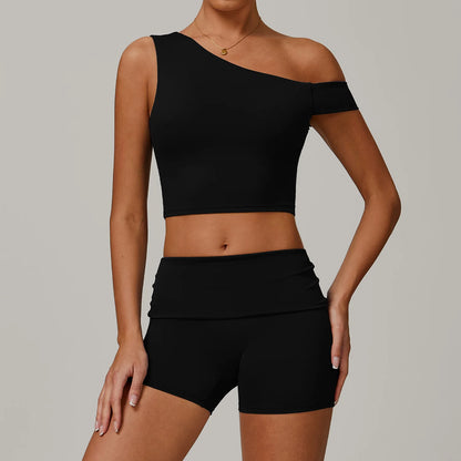 2Pcs Gym Set Sportswear Women Sports Tank Tops High Waist Stretch Flared Pant Gym Suit Fitness Clothes Activewear Workout Sets