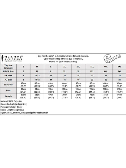 ZANZEA 2024 Summer Office Solid Cape Women Lapel Cloak Blazer Fashion Split Sleeve Coat Casual OL Black Suit Jacket Workwear