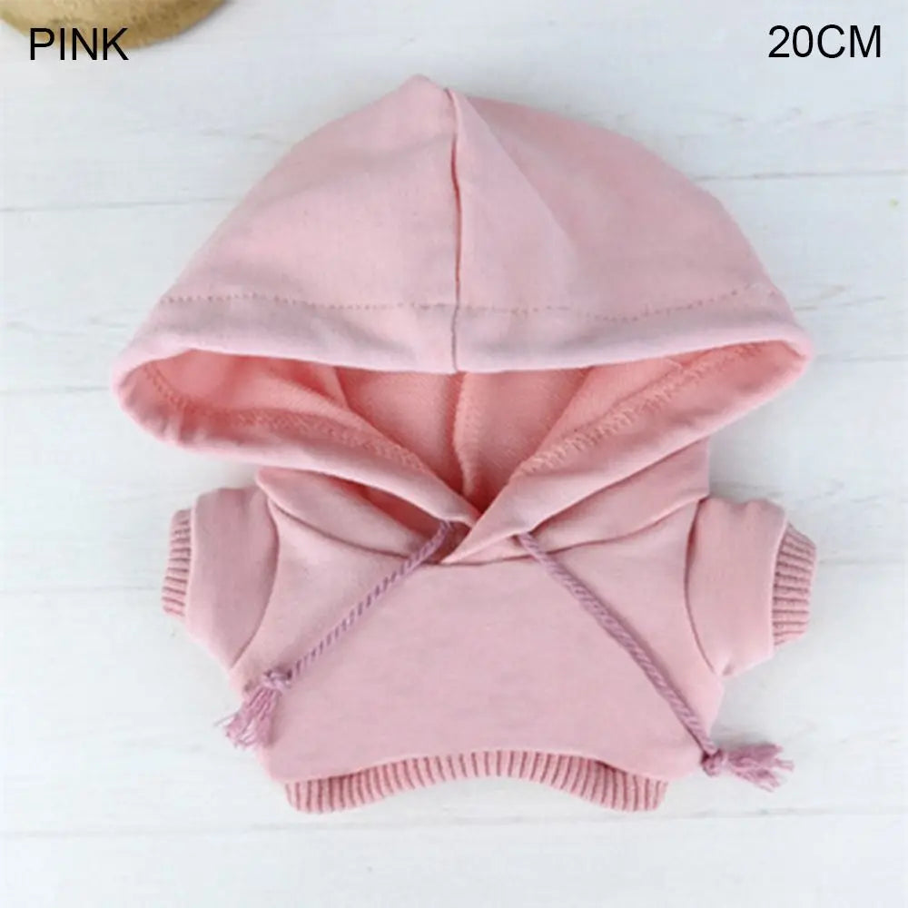 10/15cm/20cm コットンドール用ハンドメイドファッション服パーカー、1/12 BJDドール用スウェットシャツ衣装、1/11 1/12 OB11用トップス