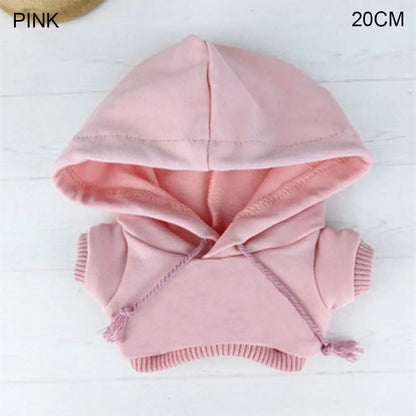 10/15cm/20cm コットンドール用ハンドメイドファッション服パーカー、1/12 BJDドール用スウェットシャツ衣装、1/11 1/12 OB11用トップス