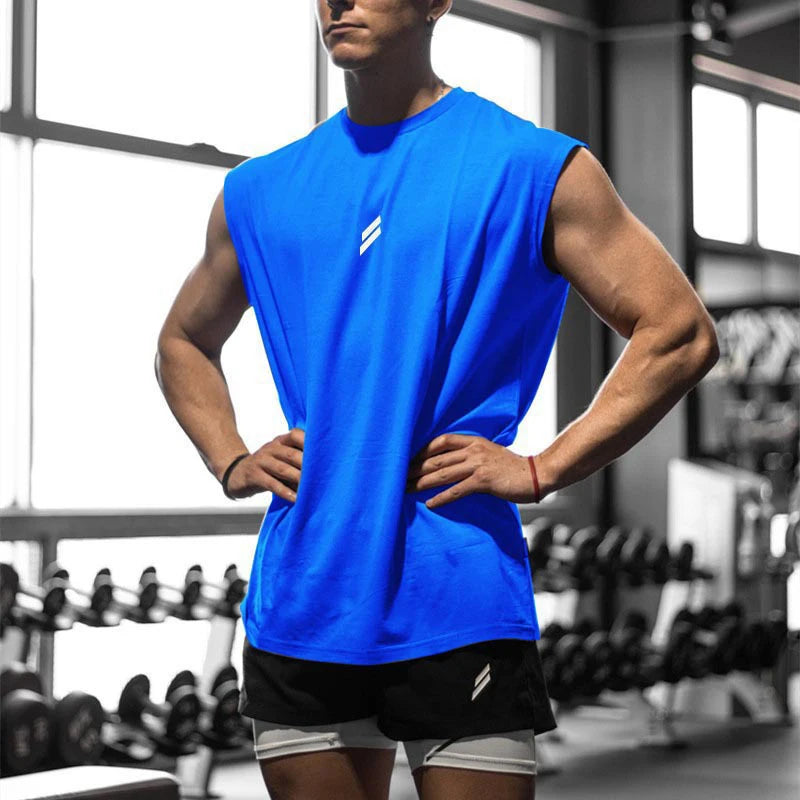 新作 夏 フィットネス スポーツ タンクトップ メンズ 通気性 ゆったり メッシュ トレーニング ノースリーブ Tシャツ 速乾 ベスト 男性 フィットネスウェア