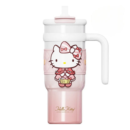 Sanrio Hello Kitty Thermos Bottle 316 Stainless Steel Thermos Double Layer Insulation for Cold & Hot Drinks Portable Travel Mug