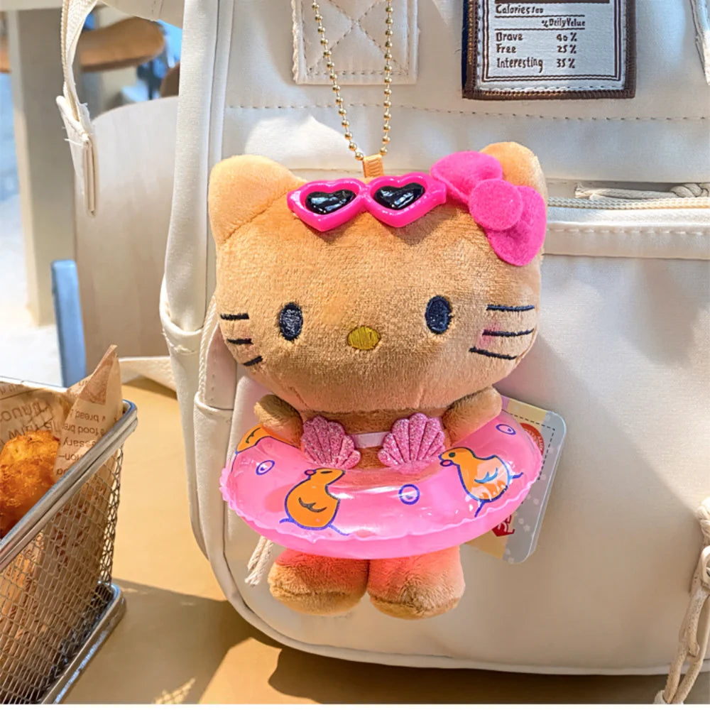 アニメ Sanrio カートゥーン キーチェーン ハローキティ ぬいぐるみ ペンダント キーリング チャーム バックパック 車用デコ バッグアクセサリー 女の子向けギフト おもちゃ