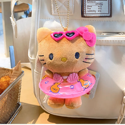 アニメ Sanrio カートゥーン キーチェーン ハローキティ ぬいぐるみ ペンダント キーリング チャーム バックパック 車用デコ バッグアクセサリー 女の子向けギフト おもちゃ