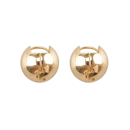 Women's Girls European Style Punk Fashion Geometric 18K Plated Ball round Stud Earrings Party Accessory