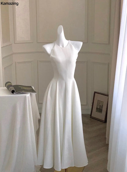 French Romantic A-line Party Dresses Women Elegant Sleeveless Birthday Graduation Midi Dress Summer New Fashion Mujers Robe