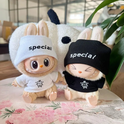 [Clothes only] POPMART POP MART LABUBU Sitting party second-generation vinyl doll clothes casual wear