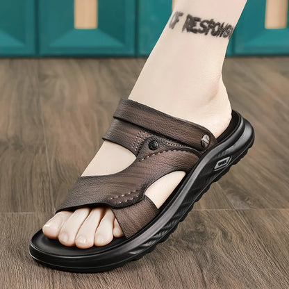 Sandals men with soft soles breathable waterproof anti slip wear-resistant suitable both summer casual wear breathable men shoes