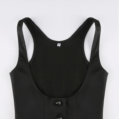 Solid Color Outer Waistband Vest Women's Cross-border Sleeveless Slim-fit New Fashion Top Women