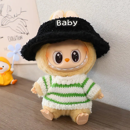 Labubu Clothes For 15/17cm Labubu Plush Idol Doll Sweater Series Clothing Accessories Gift