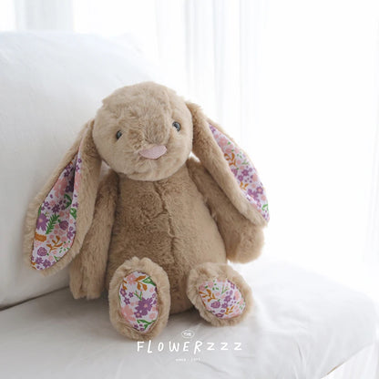 30cm ボニーラビット 花耳ぬいぐるみ 漫画ぬいぐるみ ウサギ人形 子供部屋装飾 おもちゃ 柔らかい 女の子への誕生日プレゼント