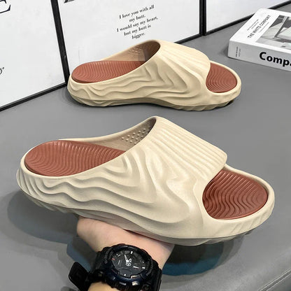 Slippers for Men, Summer New Style, Non-Slip, Thickened, Soft Soles, Wear-Resistant, Deodorant, Versatile