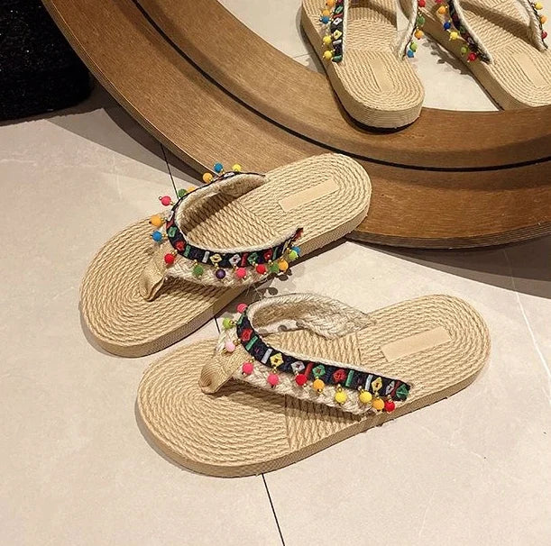Woman Slippers Low Heel Shoes For Women On Beach Sandals Non Slip Slides Wholesale Bulk Sale Unique Comfortable And Elegan Price