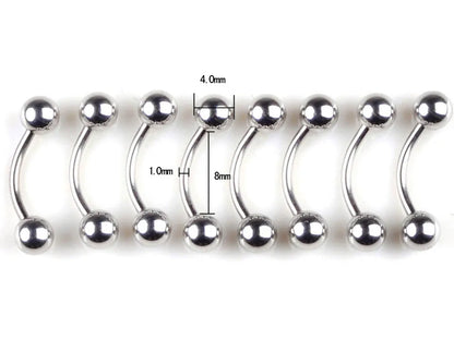 10 pcs/lot Piercing Navel Surgical Steel Single Crystal Rhinestone Belly Button Rings Navel Piercing Ombligo 5/8mm Ball Nombril