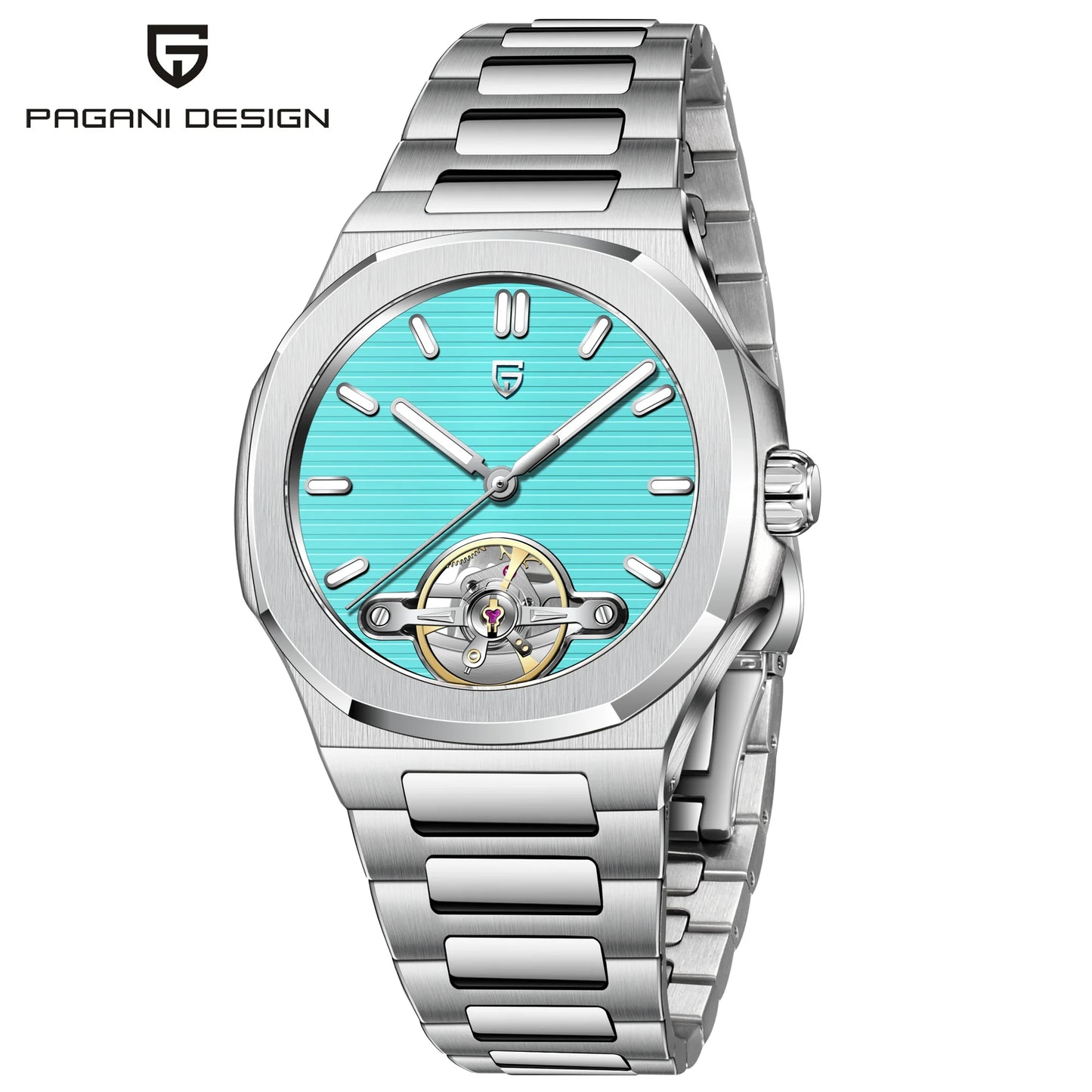 PAGANI DESIGN 2025 New Skeleton Tourbillon Men's Mechanical Watches Top Luxury Automatic Watch For Men Sporty elegant Wristwatch