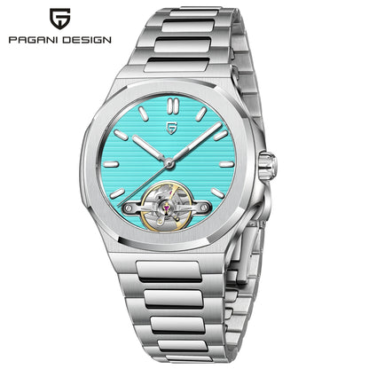 PAGANI DESIGN 2025 New Skeleton Tourbillon Men's Mechanical Watches Top Luxury Automatic Watch For Men Sporty elegant Wristwatch