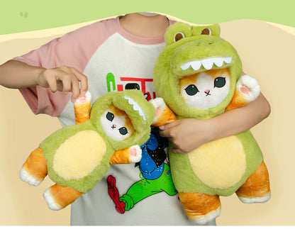 Mofusand 30/50cm Plush Toys Kawaii Cat Cosplay Costume With Dino/Cow Outfits Cute Stuffed Animal Birthday Gift For Kids And Girl