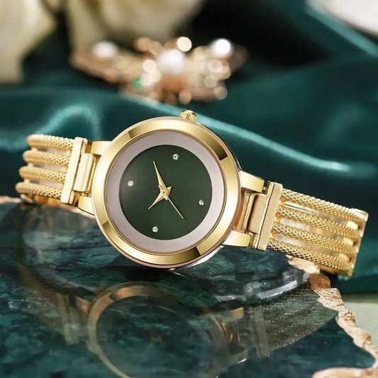 高級レディース腕時計 ファッション アナログ クォーツ腕時計 女の子用時計 ギフト Reloj Mujer