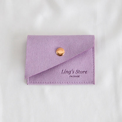 100Pcs Luxury Dark Green Microfiber Gold Snap Bag Envelope Button Purse Pouch For Ring Earrings Headset Coin Soap Gift Organizer