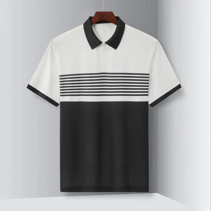 Summer Men's Casual Polo Shirt Large Size 1XL-7XL Short-sleeved Tees Lapel Business Breathable Soft T-shirt Male Tops Clothes