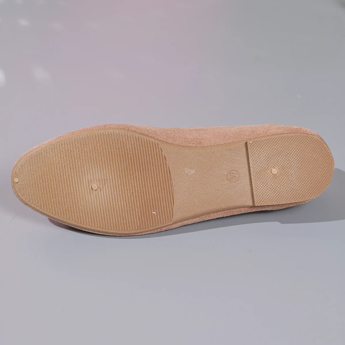 Women's ballet flats - beige, shallow mouth with woven decorative upper, comfortable, suitable for daily casual wear, princess-s