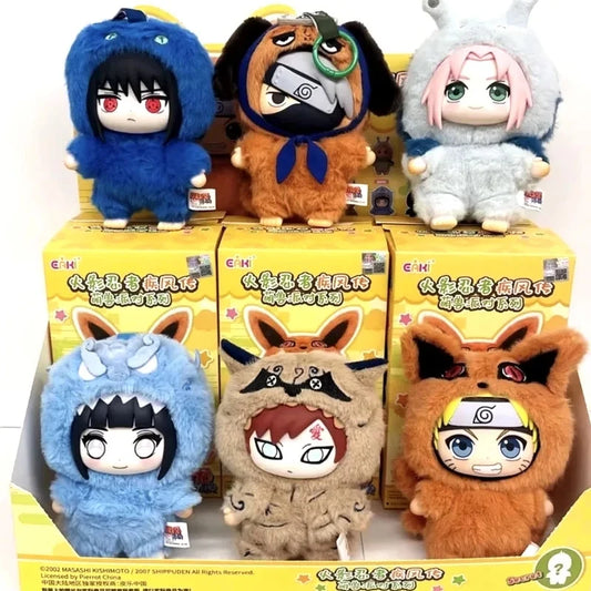 EAKI Naruto Blind Box Shippuden Party Series Uzumaki Stuffed Shippuden Original Plush Figure Ornament Toy Collection Gift