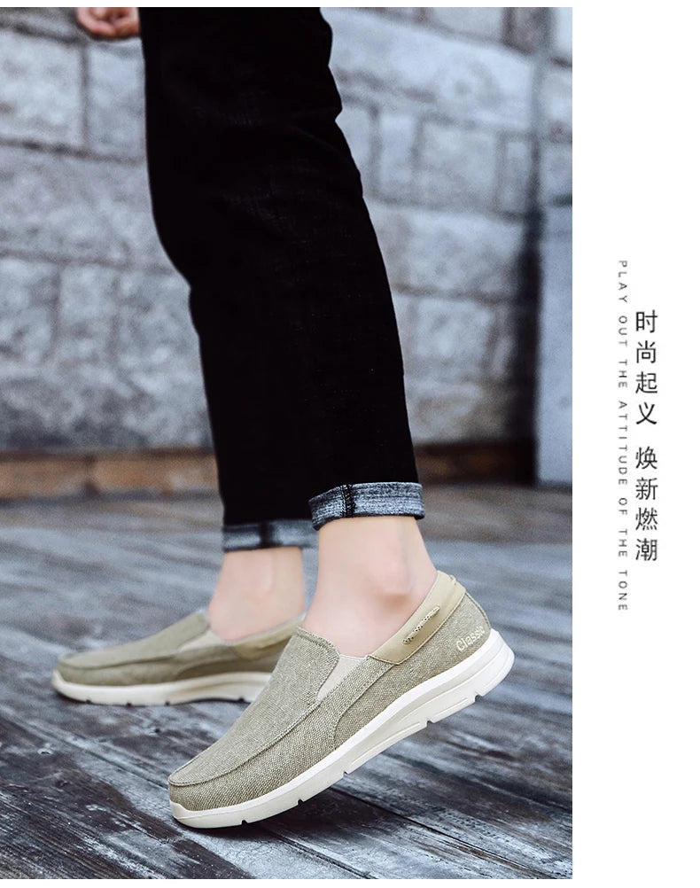 Loafers For Men Shoes Autumu New Men Canvas Shoes Classic Leisure Shoes Comfortable Breathable Sneakers For Men Loafers