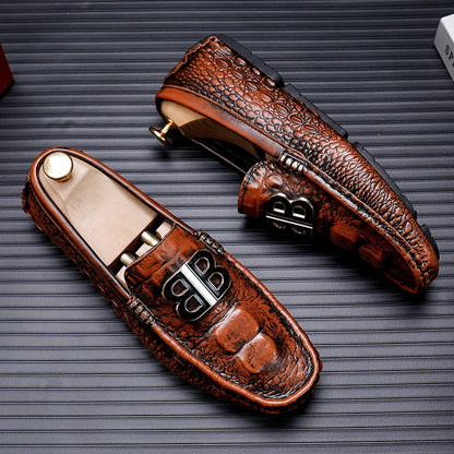 Loafers Men Men's Moccasins Slip-ons Casual Leather Luxury Shoes Designer Fashion Mocassin Homme Mocasines Hombre Autumn Loafer