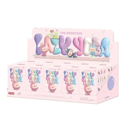 POP MART LABUBU THE MONSTERS Lazy Yoga Series Blind Box Toys Kawaii Anime Action Figure Caixa Caja Mystery Box Dolls Girls Gift