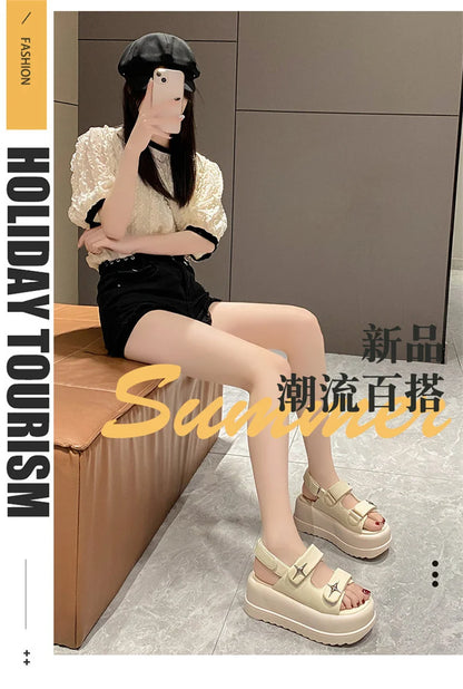 Slippers for Women 2023 Summer New Fashion New Designer Platform Slippers Female Solid Color Fashion Casual Flip Flops Women