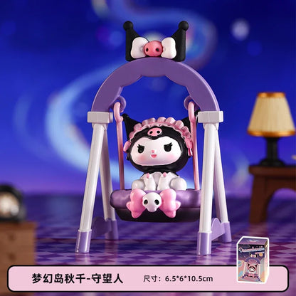 2025 HOT New sanrio kuromi dreamer swing series toys figure kawaii anime kuromi doll table decoration cartoon girl toy gift