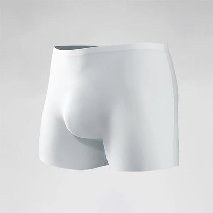 Men's Underwear Men's 3D Stamping Ice Silk Boxers Seamless Thin Boxers Lengthened Sports Summer Short Shorts Head